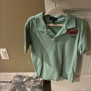 Polo by Ralph Lauren Mint Green Polo with Crab Embroidery